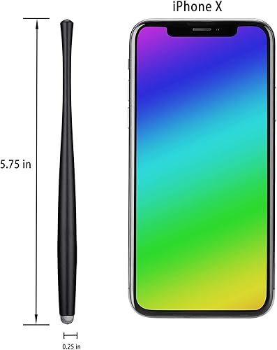 Miniatura 6 de CCIVV Lápices de cintura delgada para pantalla táctil, compatibles con iPad, iPhone, Kindle Fire + 8 puntas de fibra híbrida extra reemplazables