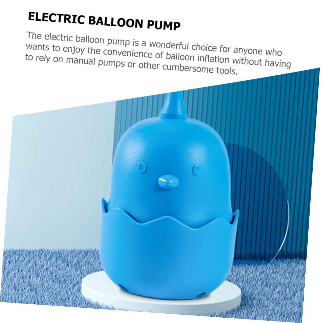 Pompa Elettrica per Palloncini Ricaricabile, Gonfiaggio Rapido