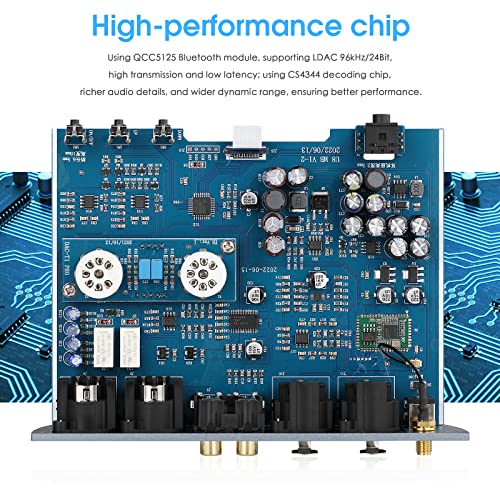 Hifi Tube Bluetooth Preamp Receiver Balanced Xlr/Rca Pre-Amplifier Headphone Amp #TOP4
