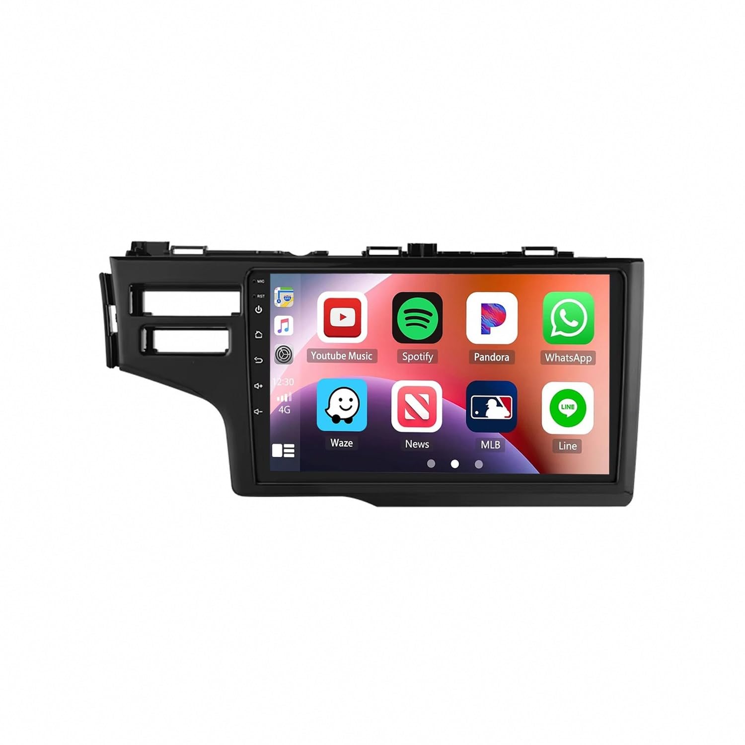 Radio Macchina Touch Screen per Honda Jazz 3 2015-2020 Wireless Carplay Android Auto Stereo Auto Bluetooth Ips con Pantalla Táctil con Gps, 4 Nucleo 1G+32G