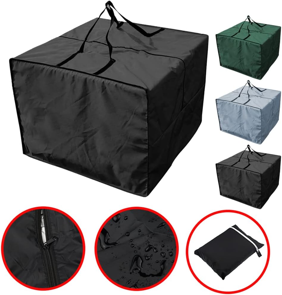Cushion Storage Bag Outdoor Garden Furniture for Seat Pad Carrying for Case Christmas Tree Protector Cover with Z Christmas Tree Patio Cushion Storage Bag Square Protective Cover Outdoor Bench