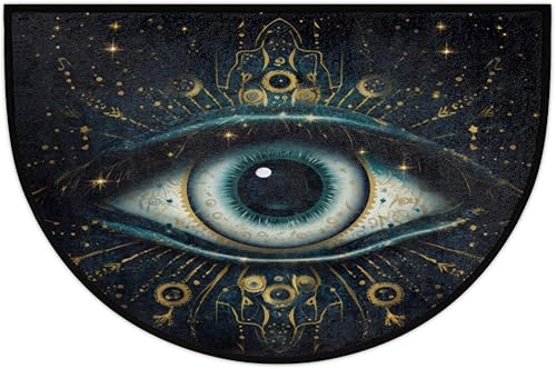 Miniatura 237 de Pardick Money - Tapete semicircular de billete de 100 dólares, antideslizante, duradero, lavable, para sala de estar, dormitorio