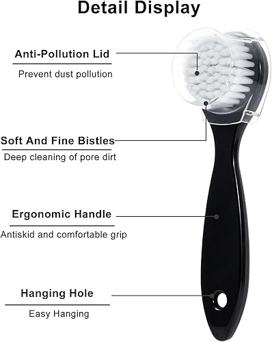 Miniatura 8 de Beomeen Cepillo de limpieza facial cepillo exfoliante facial de 4 colores cepillo exfoliante exfoliante para maquillaje y eliminación de cuidado de