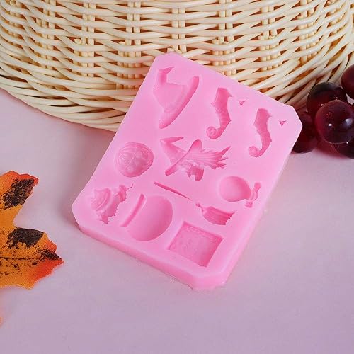 Miniatura 6 de EORTA Mini molde de fondant de Halloween de silicona, para calabaza, bruja, rana, decoración de pasteles, galletas, para cupcakes, chocolate,