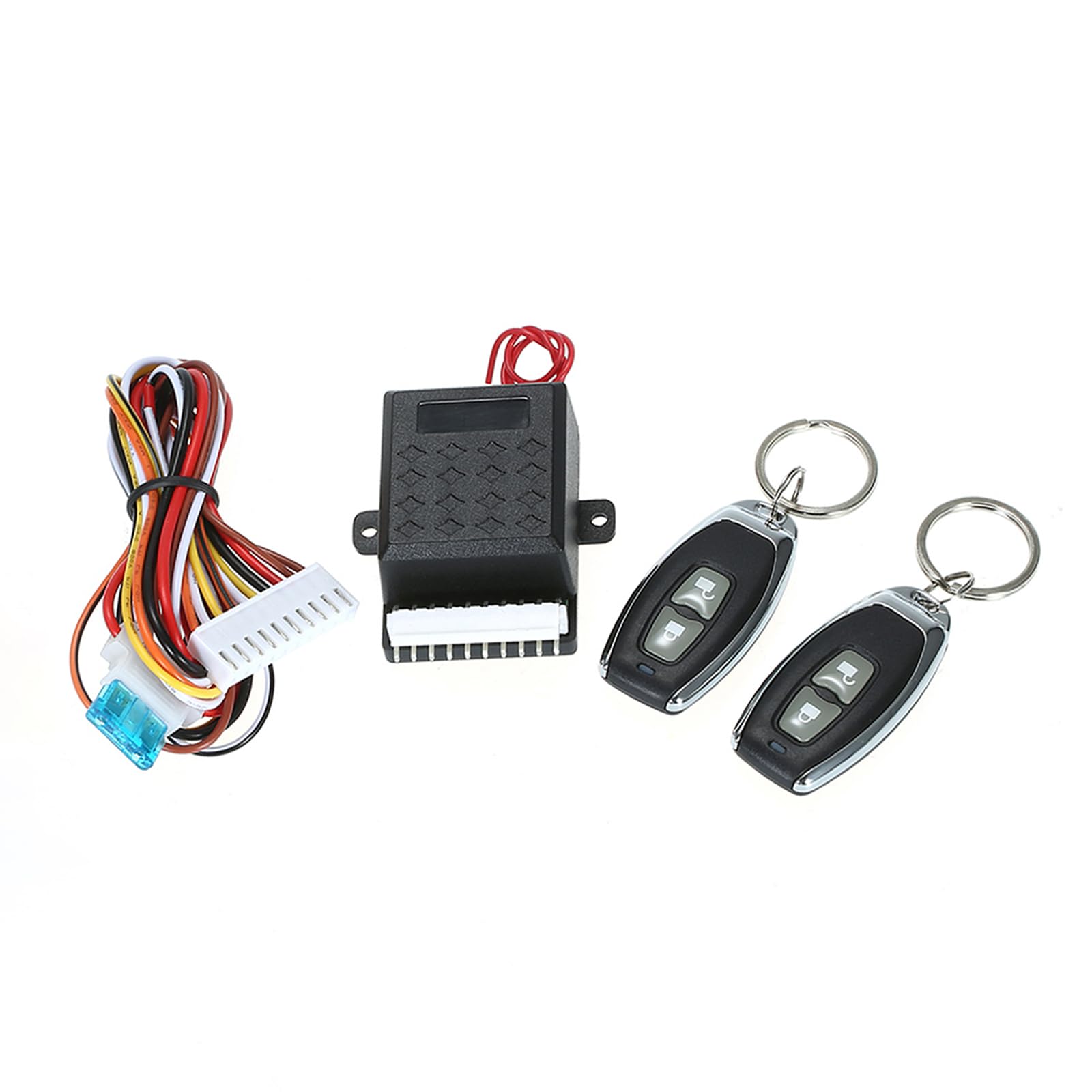 Shkalacar Verrouillage Centralisé de la Voiture, Kit de Boîtier de Télécommande Central Universel, Système d'entrée sans clé avec Serrure de Porte de Voiture avec Bouton de Déverrouillage du Coffre