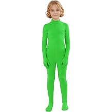 ATHX Kids High Stretch Halloween Cosplay Party Bodysuit Costume Child Spandex Back Zipper Headless Zentai Skin Suit Unitard