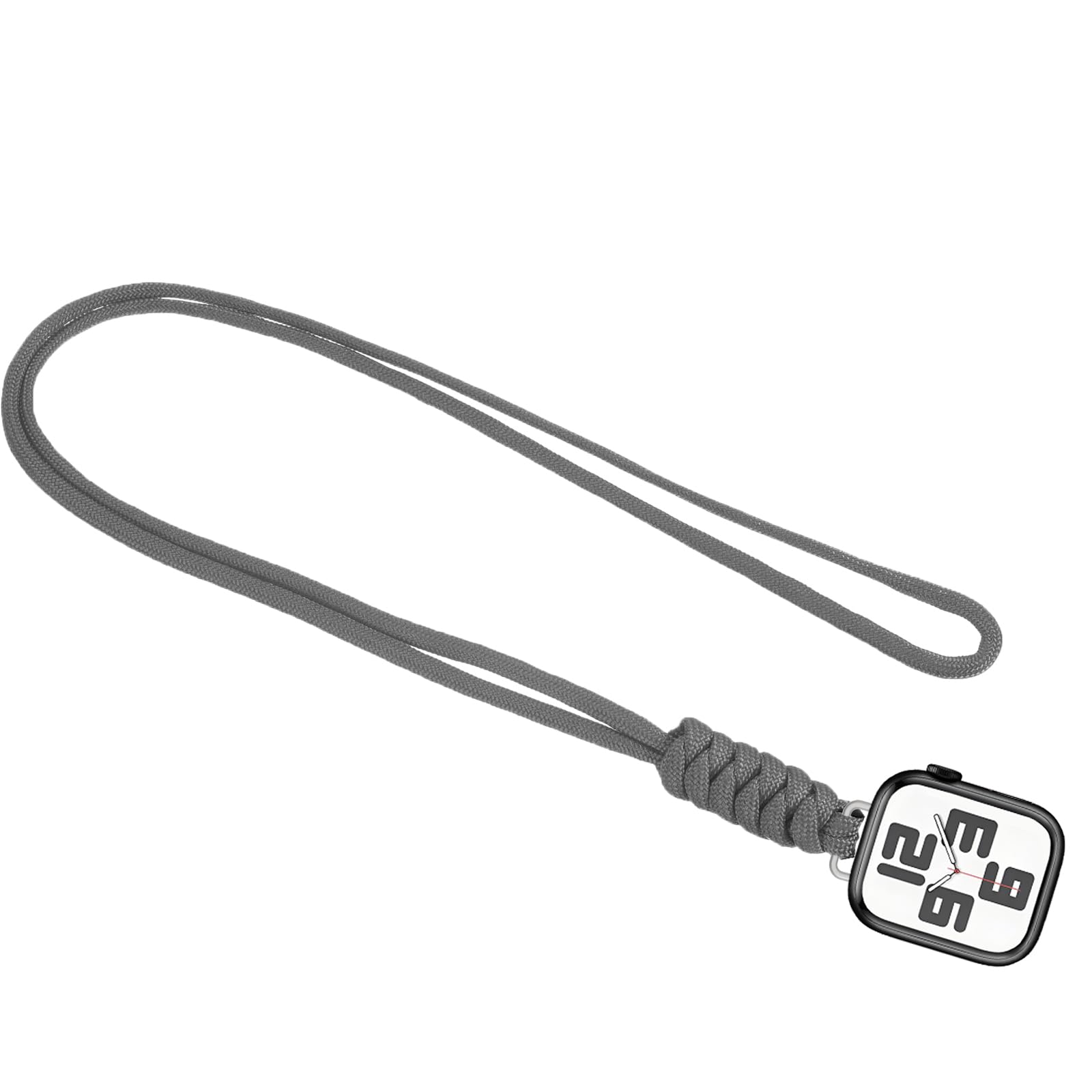 Nylon Necklace Compatible with Apple iWatch Series 10, Ultra 2/Ultra, 9 8 7 6 5 4 3 2 1, Watch Pendent Fob for Apple Watch 38mm 40mm 41mm 42mm 44mm 45mm 46mm 49mm Replacement Accessories Women and Men