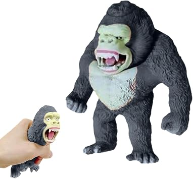 Squishy Monkey | Squishy Gorilla Monkey Toys Kids Jungle Animal Figurines, Halloween Monkey Toys, Stress Relief Toys for Adults, Novelty Toys & Amusement Hmltd