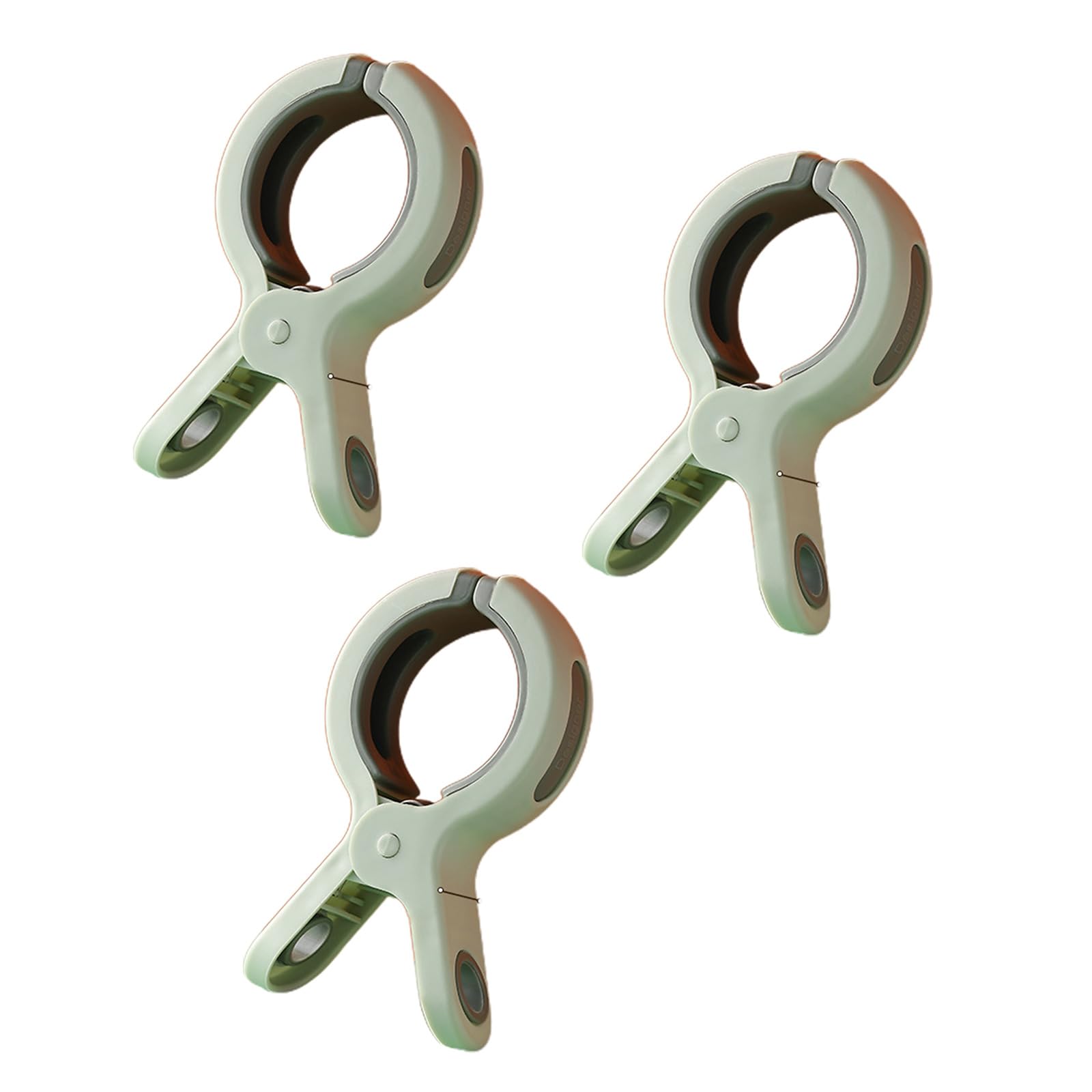 10 Strandtuch-Clips - Orange/weiß, Große Klammern Für Handtücher, Decken & Kleidung, 9 Cm, Strapazierfähig