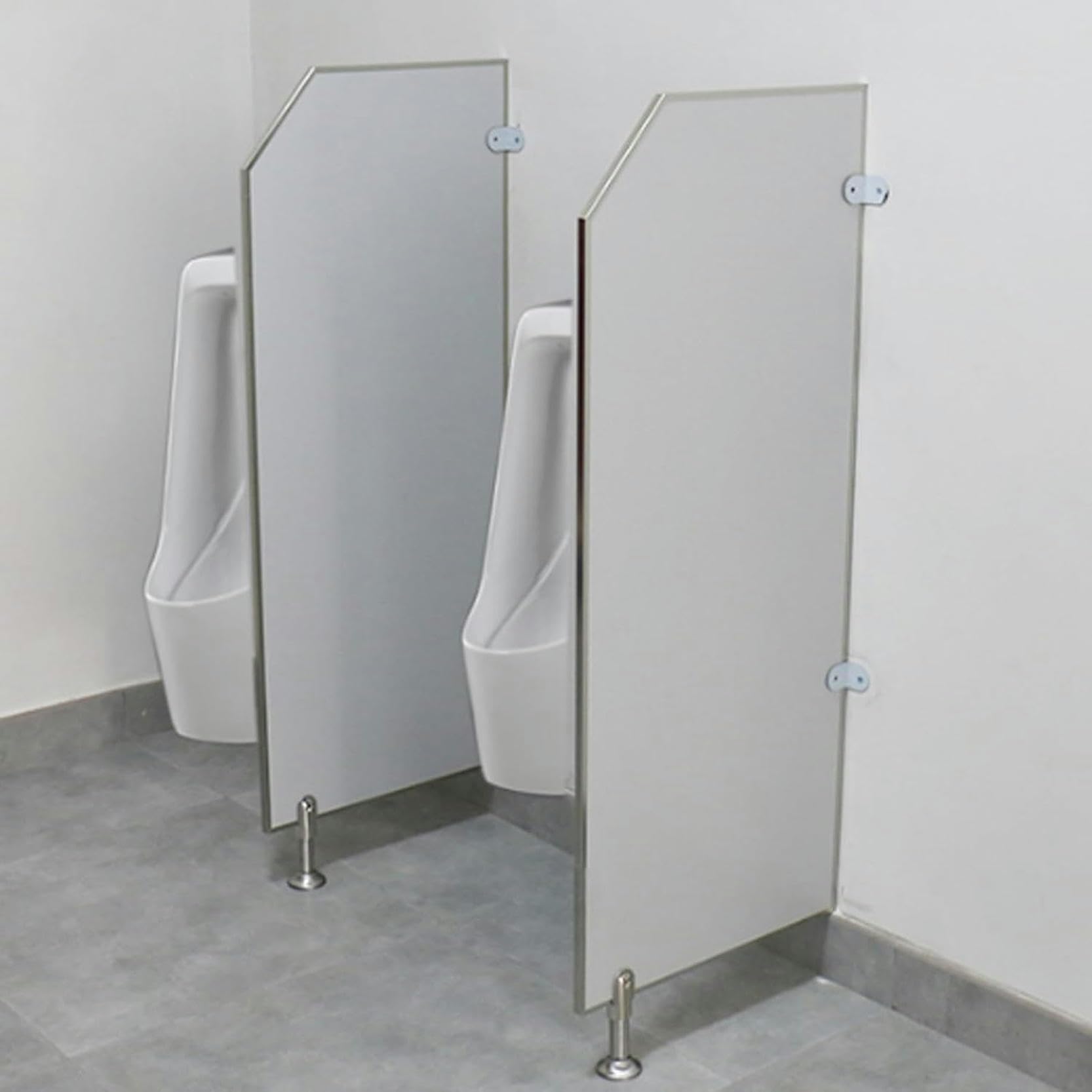FBHappiness Floor-Mounted Urinal Baffle urinal privacy Public toilet partition urinal baffle partition With stainless steel fittings Mens Urinal Partition Wall restroom partitions Suitable for