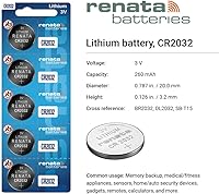 Vista 2 de Renata CR2032 Baterías - Batería de litio de 3 V 2032 (100 unidades)