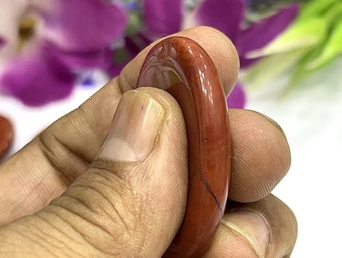 Vista 37 de GEMSCITE 5 piedras preciosas naturales, piedras para la preocupación del pulgar, cristal curativo de reiki, piedra de palma de bolsillo de energía