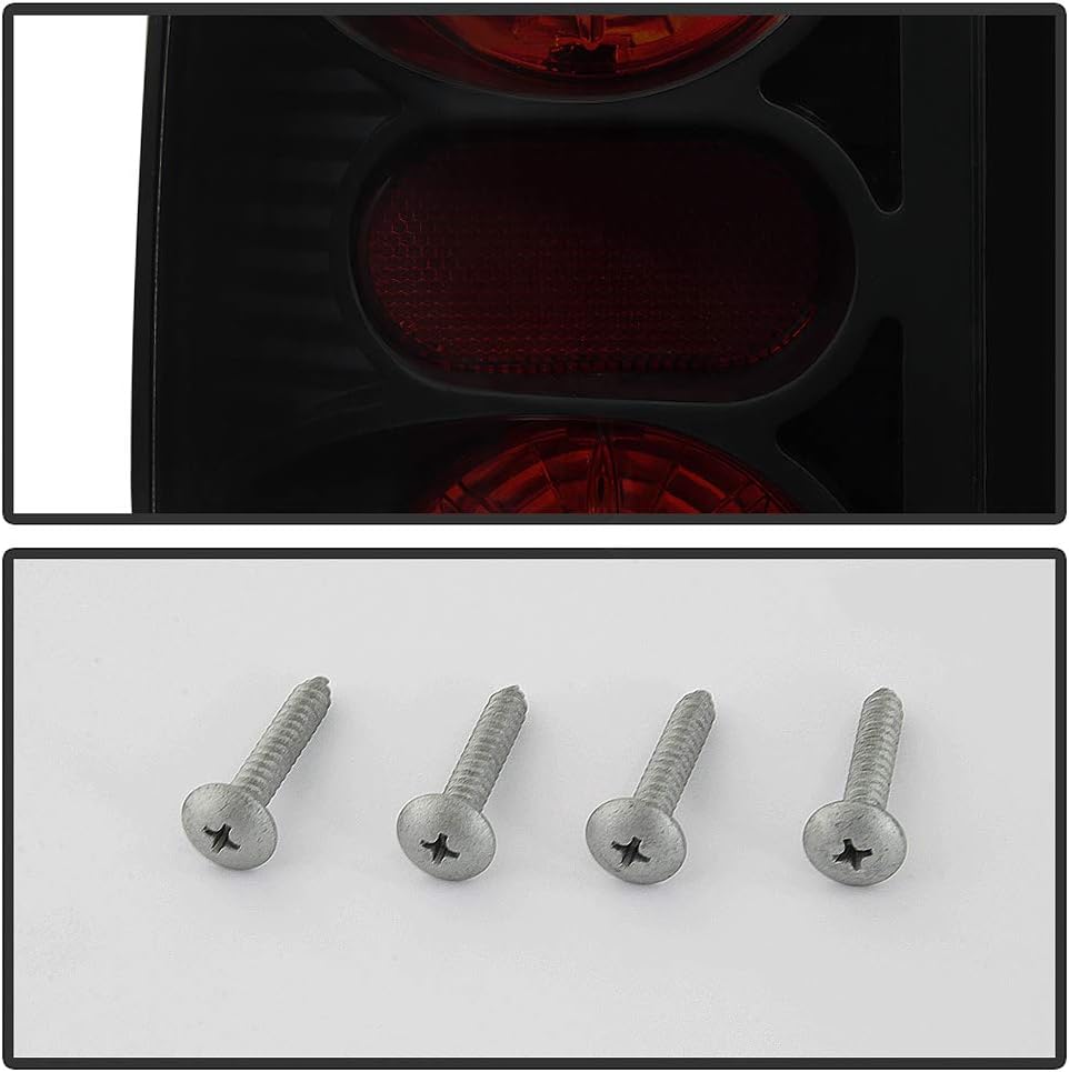 ACANII - For 2002-2006 Dodge Ram 1500 03-06 Ram 2500 3500 Black Smoked Tail Lights Brake Lamps Driver & Passenger Side