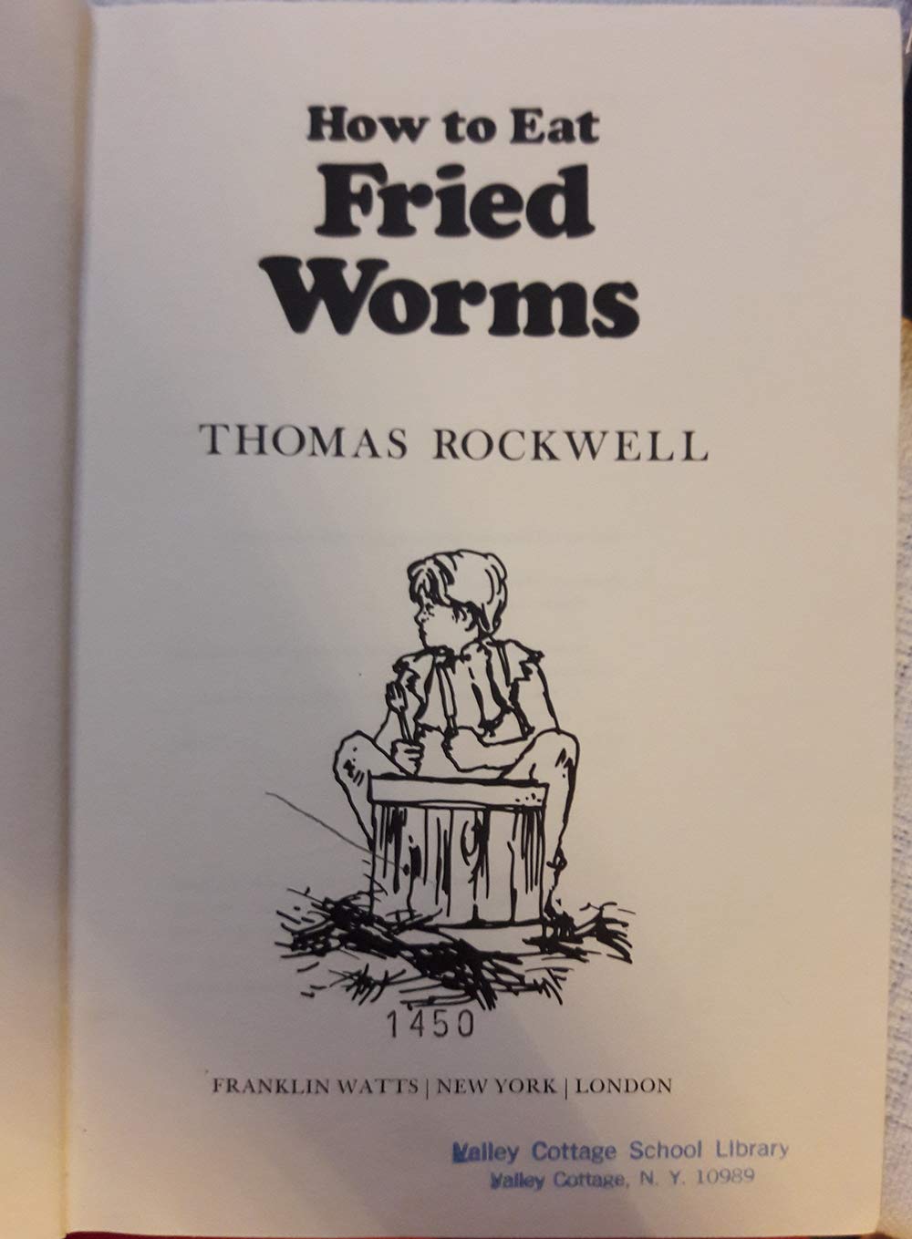 How to eat fried worms book by thomas rockwell