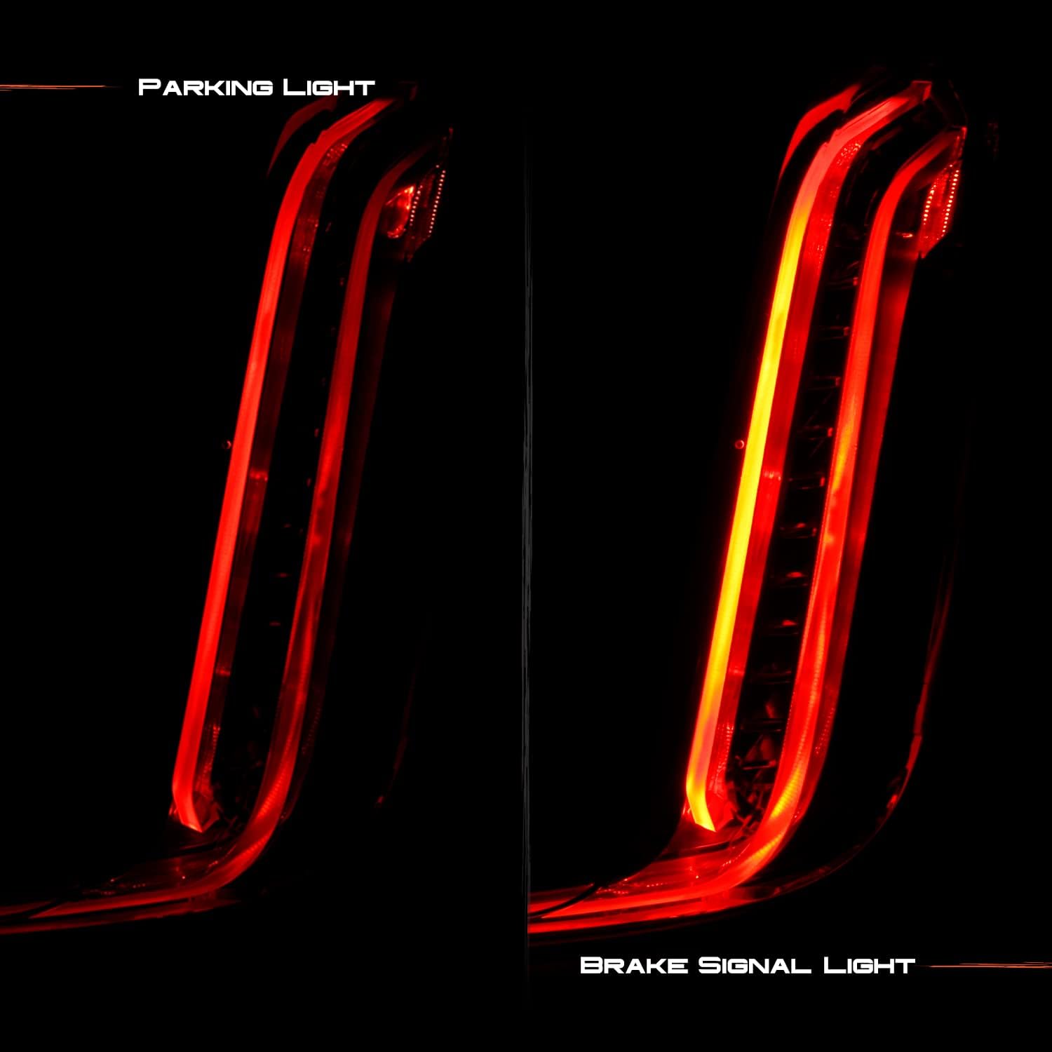 AKKON - Fits 2018-2020 Cadillac XTS Full LED Running Turn Signal Chrome Red Tail Light Passenger Right Side Replacement