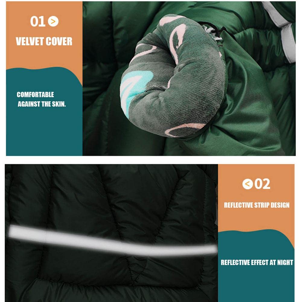 Générique Tablier Scooter, Couvre Jambe Scooter Scooter de Moto Couette Pare-Brise d'hiver Riding Tablier Couvercle Coupe-Vent Gants Guidon électrique(7)