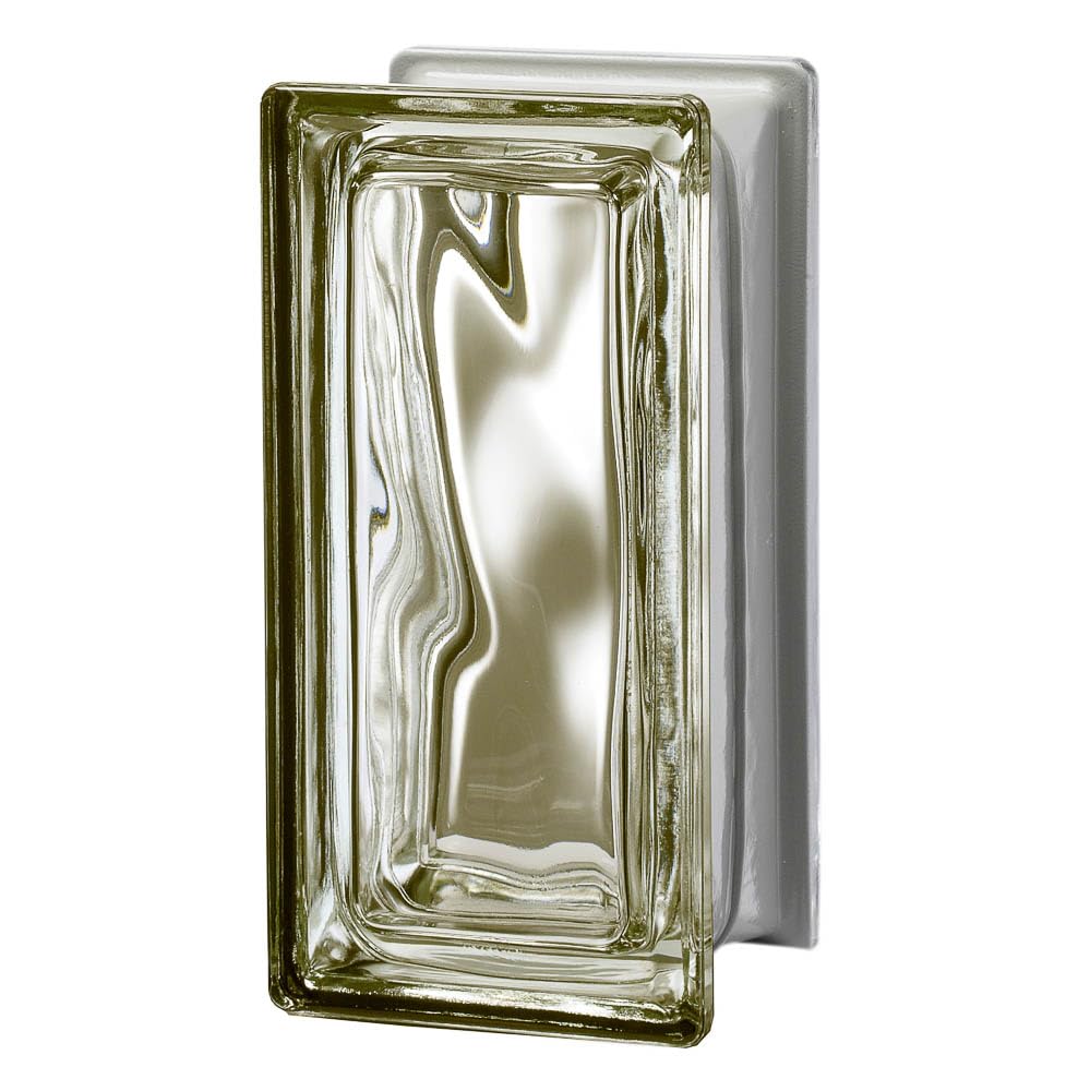 Pegasus Metalized Siena Wave Sharp Corner 90 Glass Block