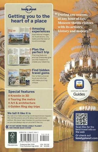 Lonely Planet Moscow 7 (Travel Guide) #TOP1