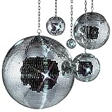 Disco Ball 12-Inch – Large Hanging Mirror Ball Disco Ball Decor for Disco Party Decorations, Weddings, Events, Disco Christmas Decor, and Home Celebrations