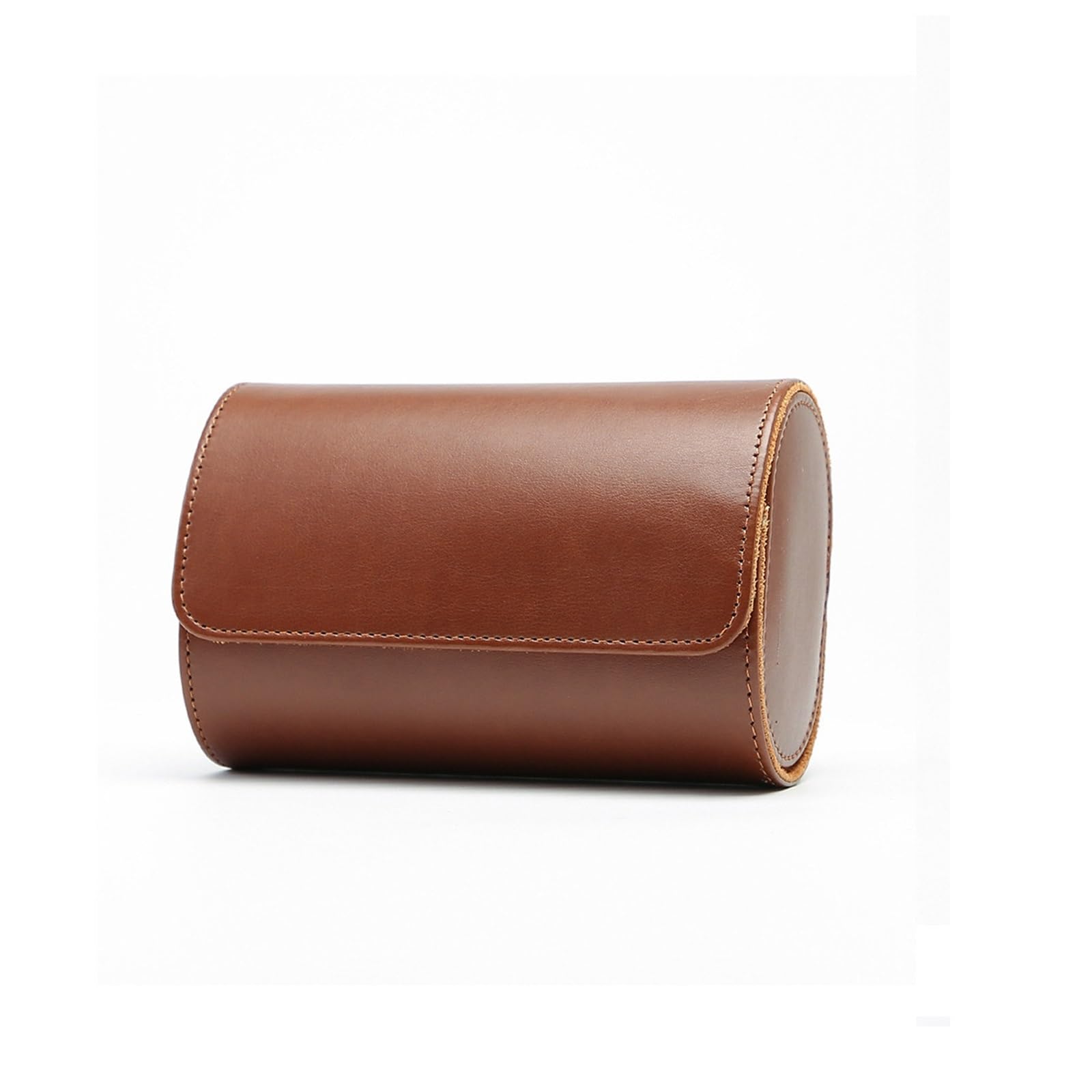 Scatola for Rotoli Di Orologi Da 2 Pezzi Per Orologi | Organizzatori di archiviazione for display in pelle moda borsa nera marrone blu da 1/2/3 slot(2-Slot Brown)
