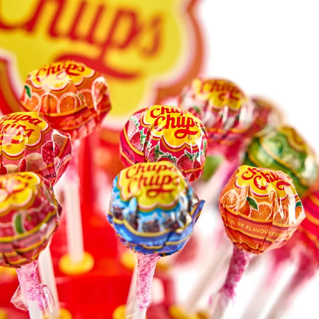Chupa Chups Roue Personnalisée avec Photo - Manège de 100 Sucettes avec 7 Goûts différents (Tour - 100 sucettes)