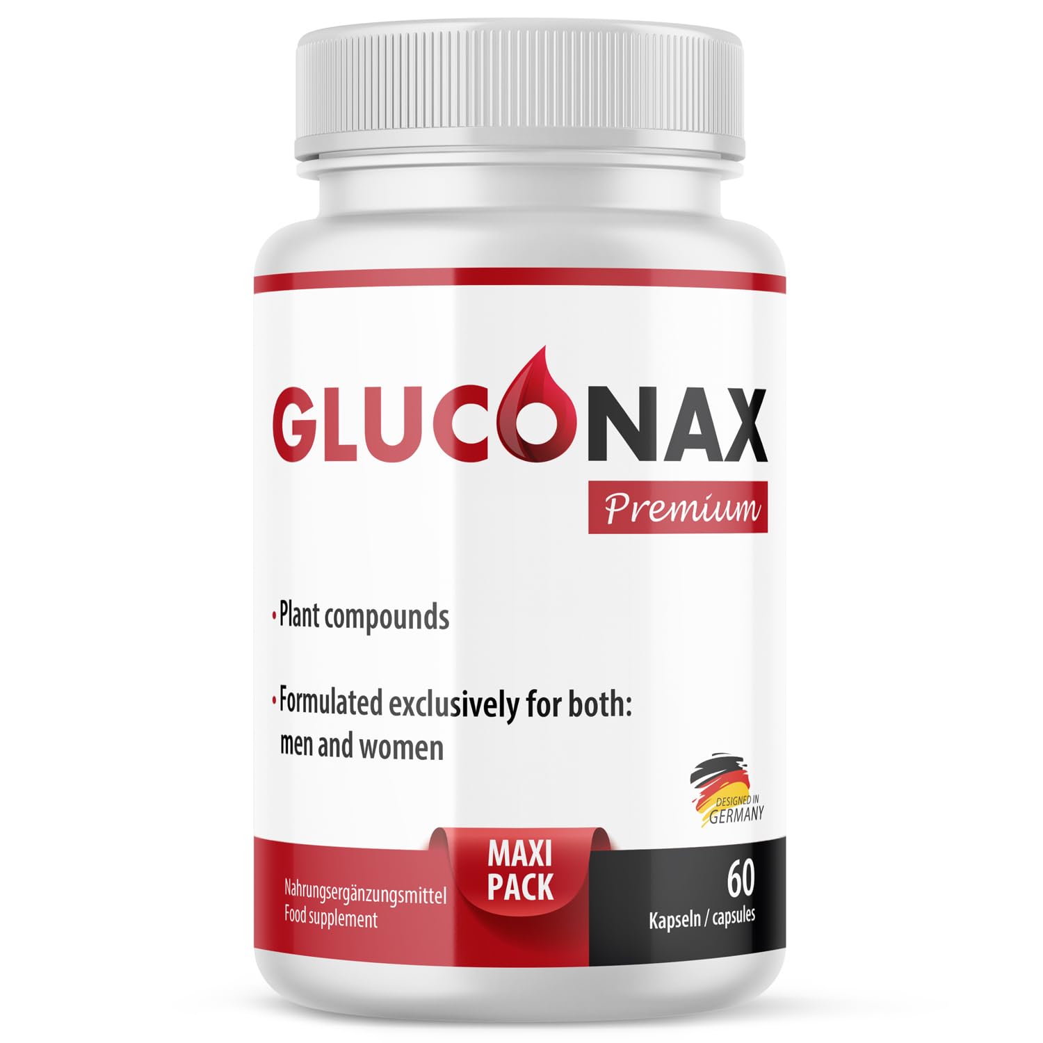 Gluconax Kapseln Premium - Maxipack - für Mann und Frau - mit 60 Kapseln Monatsvorrat 1x