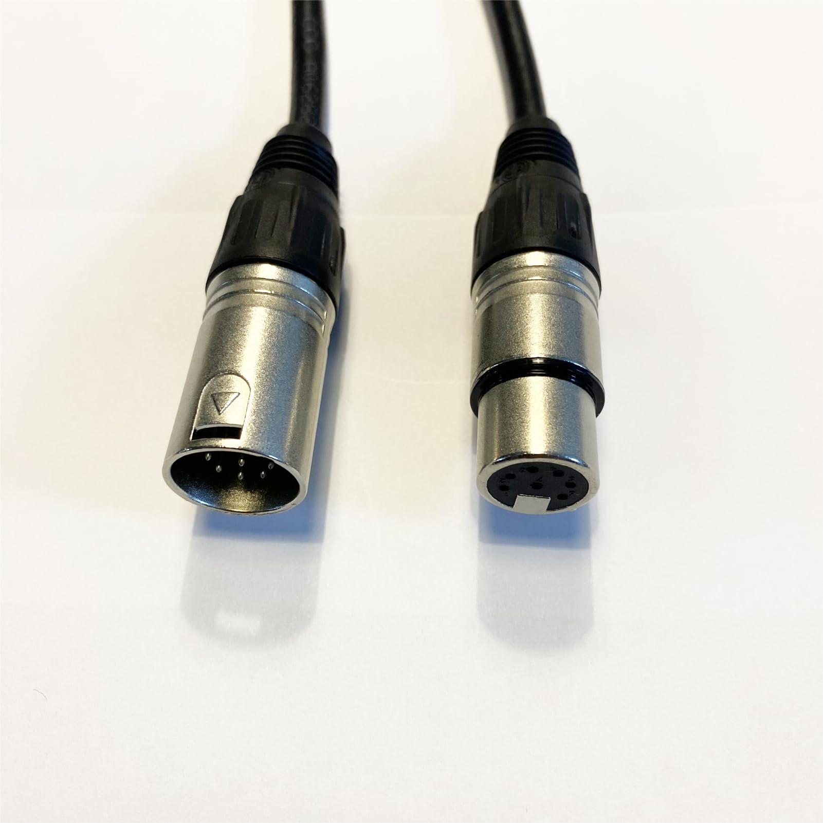 Cavo con connettore XLR a 7 pin, cavo per microfono XLR bilanciato da maschio a femmina, per microfono e interfaccia audio, cavo dritto da femmina a maschio (2 metri)