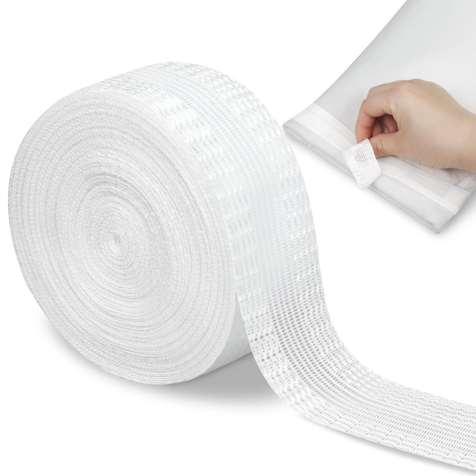 Nastro Termoadesivo Per Tessuti 2,5 Cm X 64 M – Biadesivo Per Orli E Riparazioni, Resistente Al Lavaggio 40-60°C, Facile Da Stirare