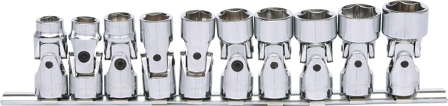 Jeu de douilles 6 pans KS TOOLS 911.3840 articulé 3/8 mm pour mécanique