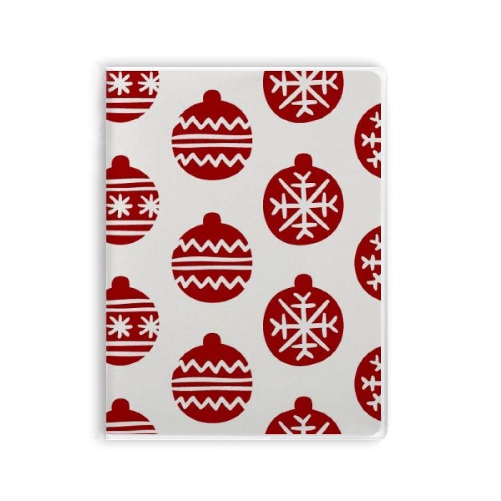 Carnet de notes de Noël rouge flocon de neige, idée cadeau pour l'hiver - 4