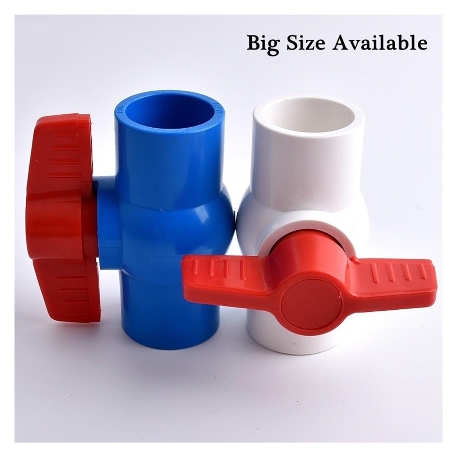 Accesorios para tuberías de riego, Acoplador de Bola Enchufe Plano for Tubo PVC, irrigación jardín, ID Azul, 90mm