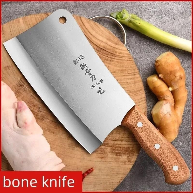 Meat Cleaver,Cleaver Knife 8.5 Inch Forged Super Sharp And High Hardness Bone Cleaver, Multi-functional Kitchen Knife Kitchen Tools
