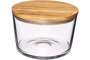 Anchor Hocking Glass Trifle Bowl with Lid - 104 oz Glass Salad...