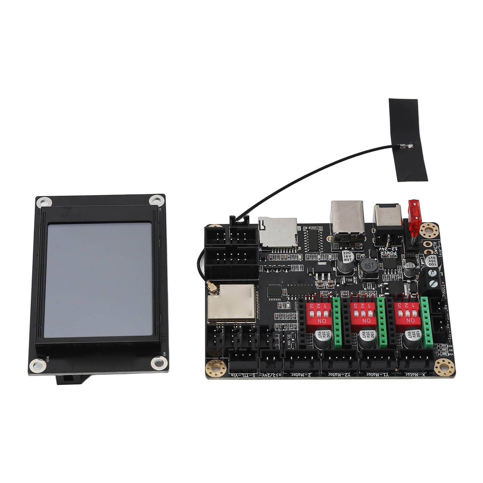 Module Graveur Laser 3D avec Écran Tactile 2.4 Pouces Carte Mère Contrôleur et Dissipateur Thermique Professionnel