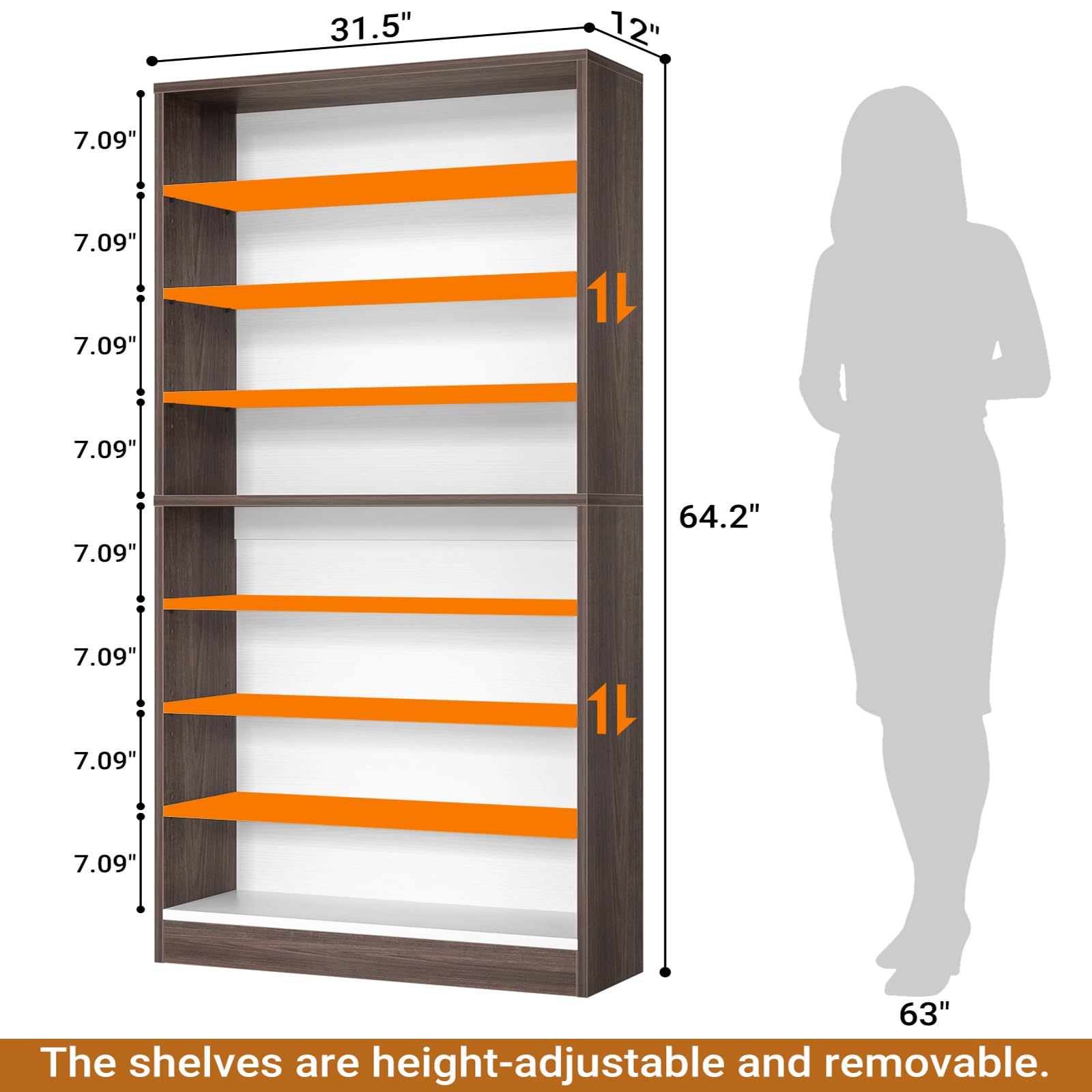 Amazon.com: Homieasy Tall Shoe Cabinet, 9-Tier Wood Shoe Rack