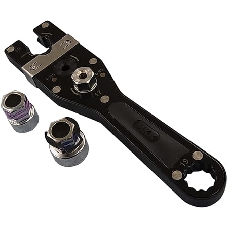 モトコマ MKK 電動ドライバー用ギア式レンチ(変換ソケット17mm・21mm付) GR-19S