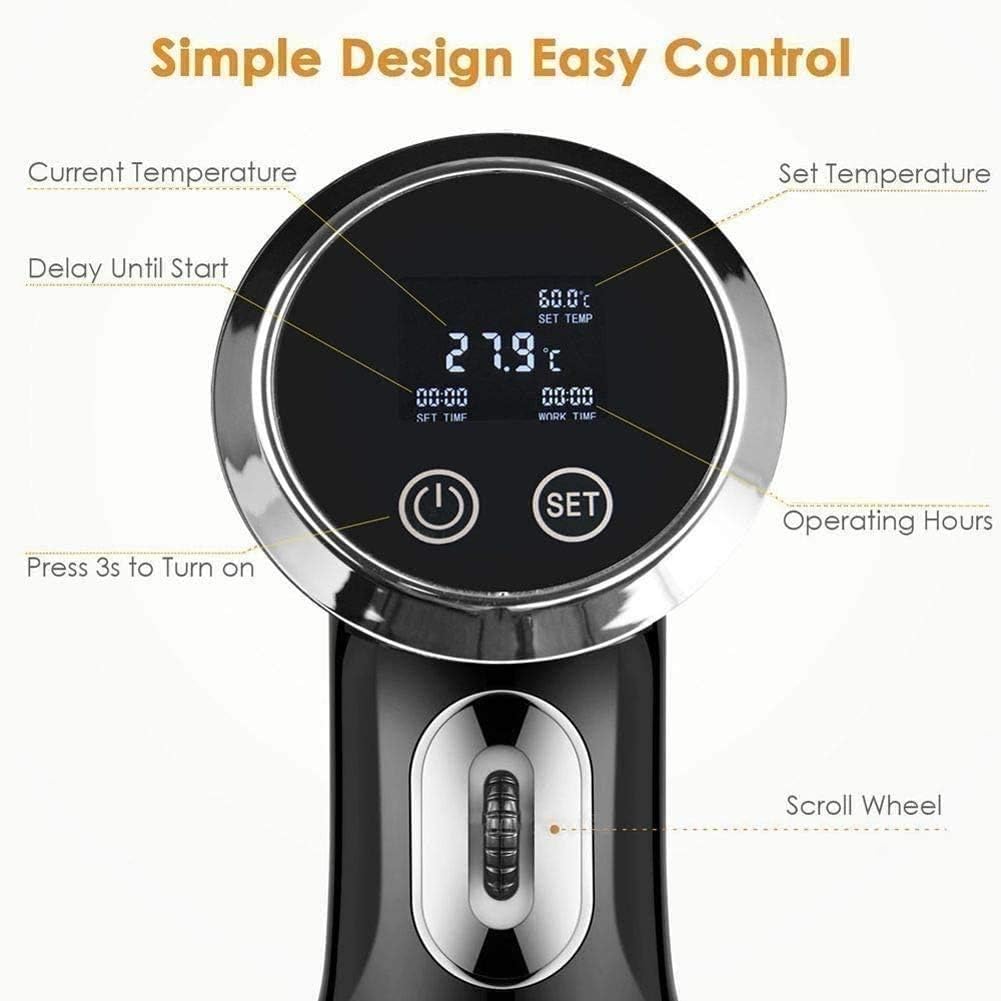 Sous Vide Culinary | Sous Vide Precision Cooker Pro| 1500 Watts | All Metal | with Smart Operation Panel Peaceful