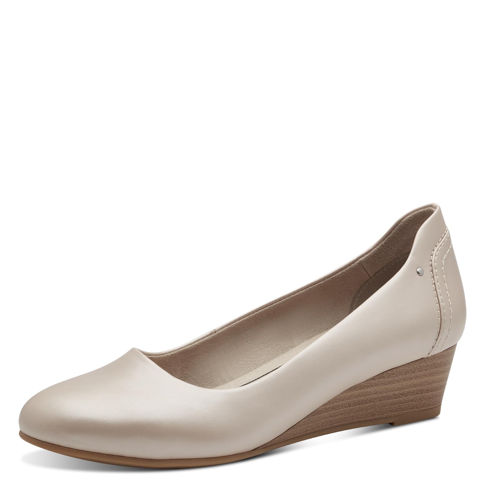 Jana Women’s Pumps with Wedge Heel Vegan, Pearlized, 5 UK