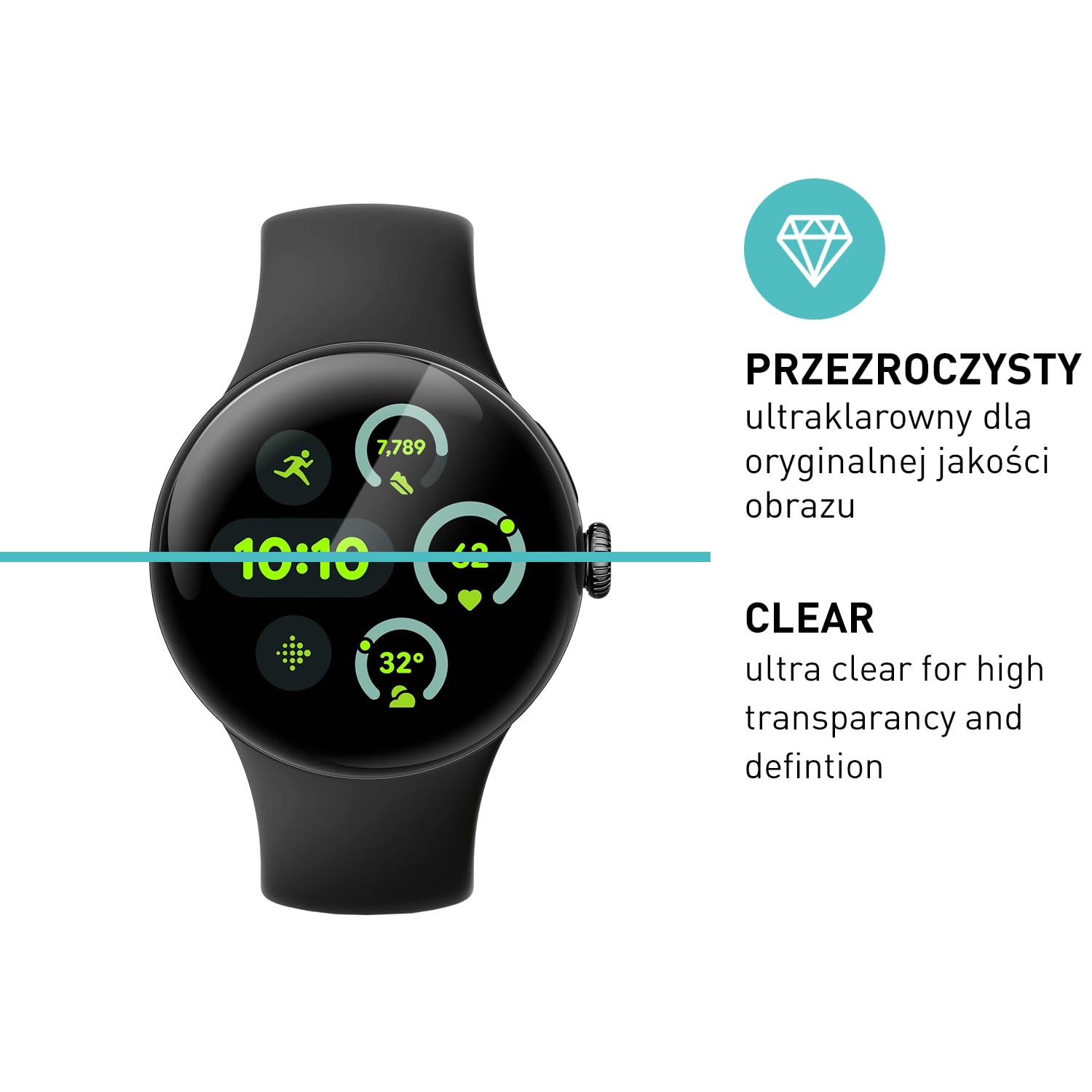 smartect Folia Ochronna TPU [3 Sztuki, Clear] dla Google Pixel Watch 4/3 / 2/1 41 mm, Zakrywa cały wyświetlacz, Ochraniacz Ekranu bez Pęcherzyków, Bez Odcisków palców