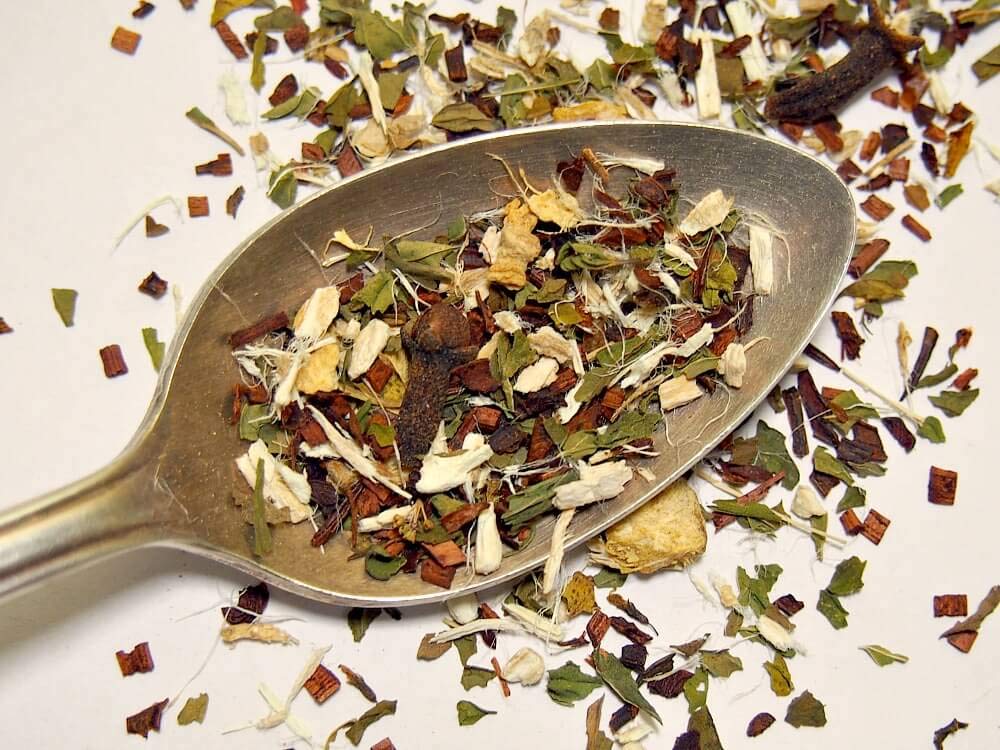 Plum Deluxe Refreshing “After Dinner” Mint Tea (Peppermint / Spearmint) Organic Non-GMO Loose Leaf Tea, Gourmet, Made in the USA, Low Caffeine (15-20 Cups from 1 Oz. Pouch)