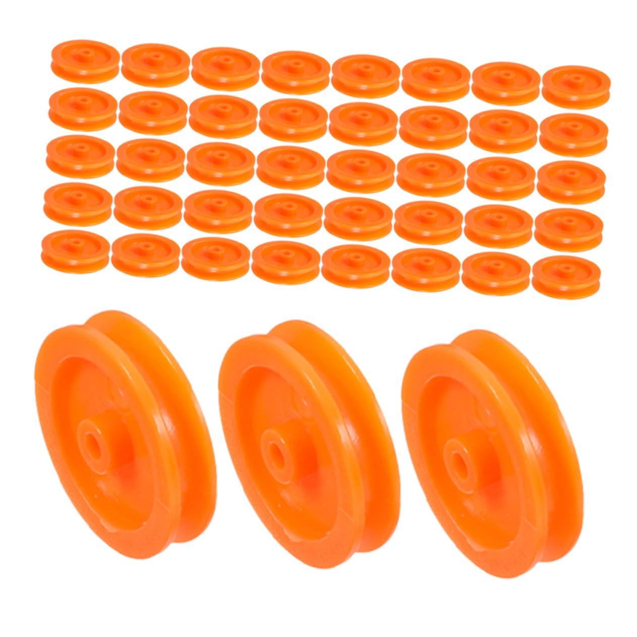 Veemoon Portable Plastic Belt Pulley for Diy Cars Planes 50pcs Pulley Craft Wheels Gear Replacement
