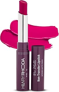 Hilary Rhoda Pro Matte Non-Transfer Lipstick | Waterproof &amp; Non-Transfer Lipstick | 12-Hour Long Stay | Smudge-Proof | Hig...