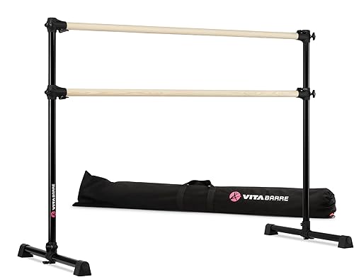 Miniatura 1 de VITA Barre Portable Freestanding Double Ballet Barre, Prodigy, with Carry Bag  Adjustable Height, USA Made, Home or Gym Exercise Equipment for Kids