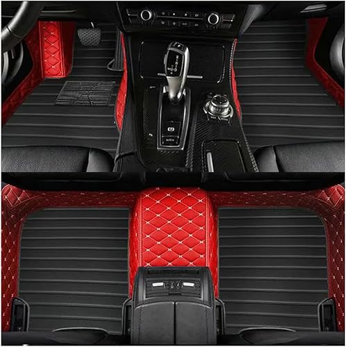 Car Floor Mats for Cupra Leon Wagon 2020-2024 KL,Leather Cargo Liners Double Row Design Floor Liners All Weather Full Cover Protection Durable Automotive Floor Mats,G