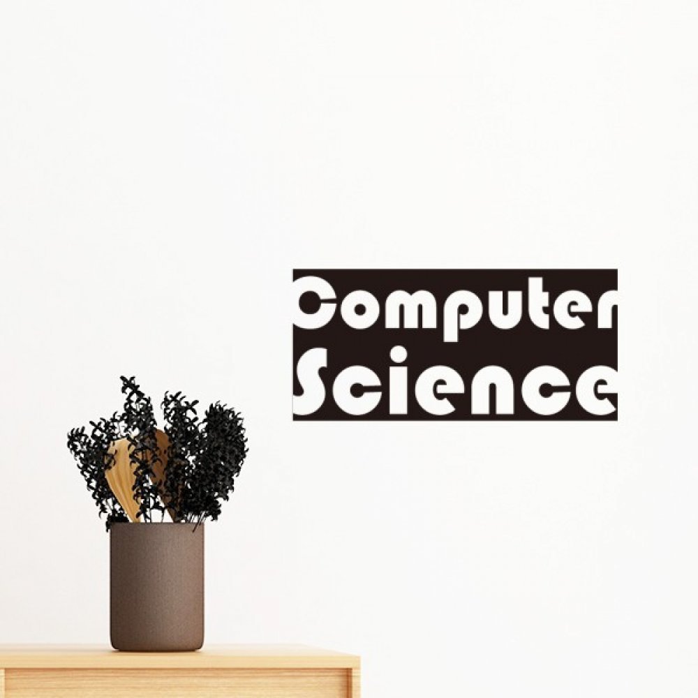 Sticker mural informatique amovible noir 40cm pour décoration de chambre
