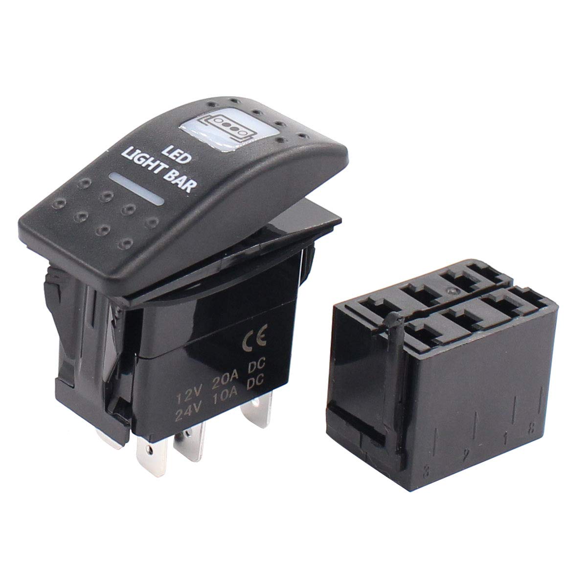 Rocker Switch Whip Light