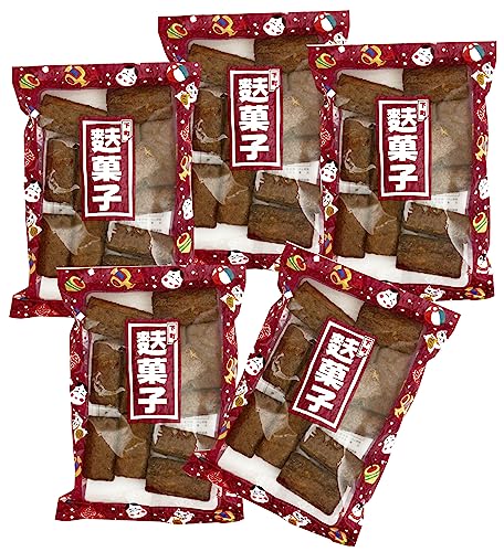 無添加 黒糖 下町 麩菓子 (1袋12個入り)×5袋★ 宅配便 ★ 沖縄産黒糖と北海道産小麦を使用して、 ふっくらサクッと軽い食感のお菓子です。食べだすと1袋をペロッと食べてしまうかも。日本茶、コーヒー、紅茶などどのお茶請けにも合います