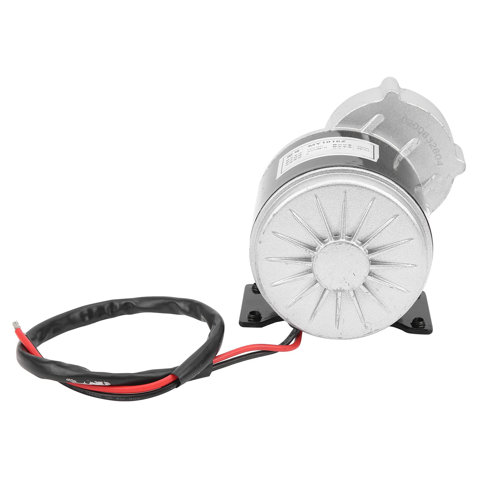 Alomejor Motor de Reducción de Engranajes de CC de 12 V y 350 W, Funcionamiento de Alta Velocidad de Material de Aluminio de Primera Calidad, con Velocidad Nominal de 3000 RPM, para