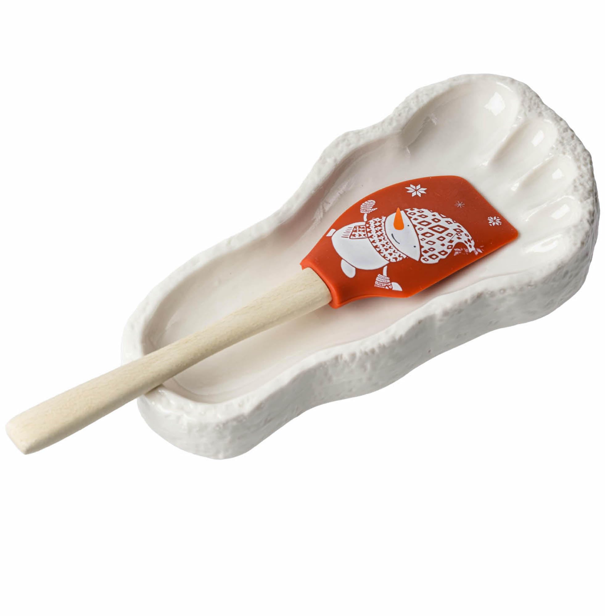 Jodges TrunkBigfoot Footprint Display Dish – Funny Candy Dish – Ceramic Spoon Rest for Kitchen Counter – Eclectic Home Decor – Catch All Tray for Jewelry and Trinkets