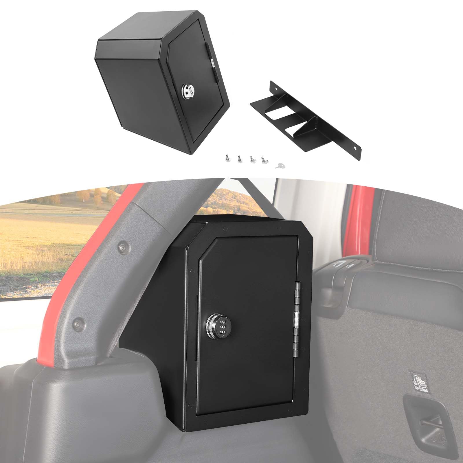 Amazon.com: JOSHELA for 2024+ Jeep JLU Left Side Trunk Safe Box